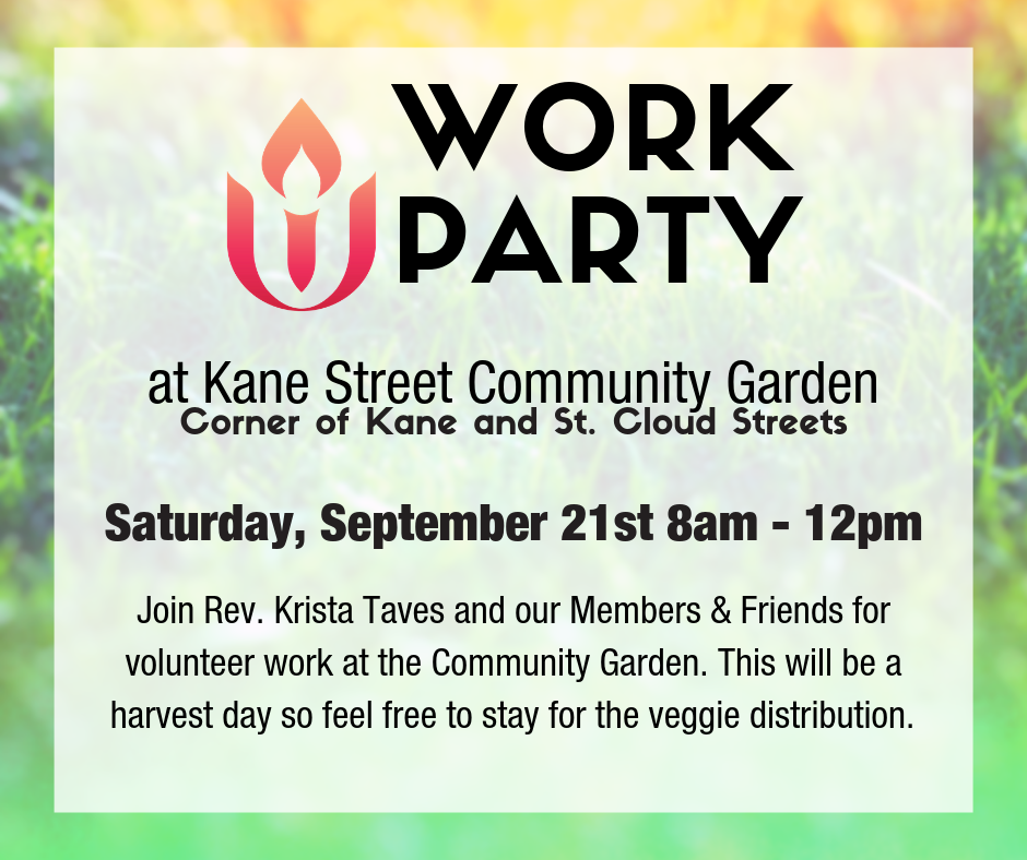 Kane Street Community Garden UU Work Party