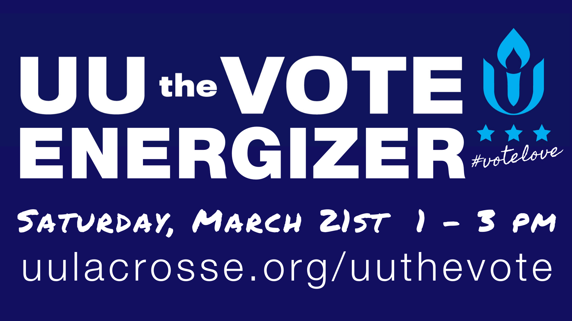 UU the Vote Energizer