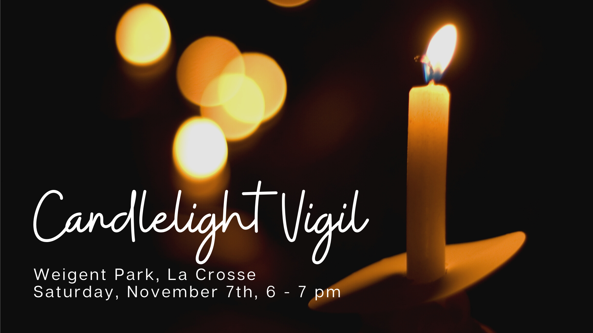 Candlelight Vigil at Weigent Park