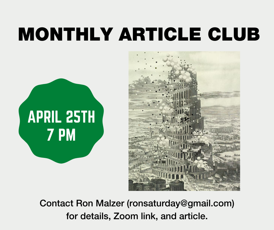 April Article Club